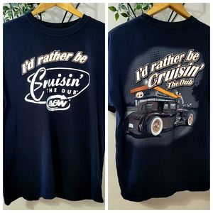 VINTAGE A&W CRUISIN' TEE large black